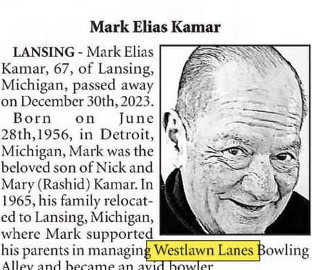 Westlawn Lanes - Jan 14 2024 Former Operator Passes Away